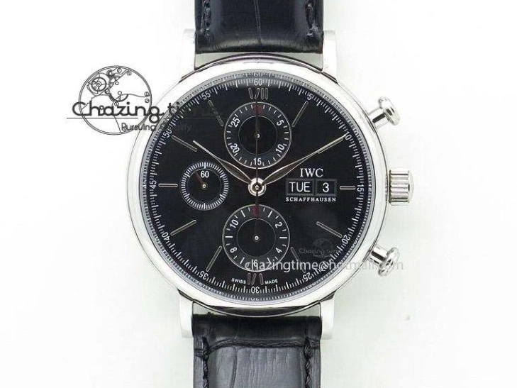 MIROTIME 0808 UrbanChic Pilot Chrono 2016 IW377714 ZF 1:1 Best Edition Blue Dial On SS Bracelet A7750 V 7272